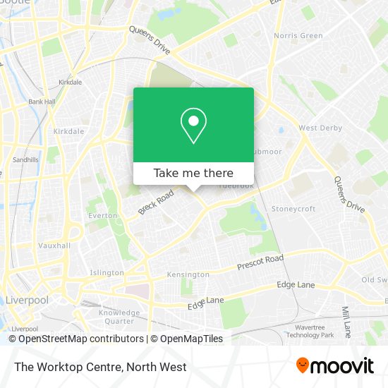 The Worktop Centre map