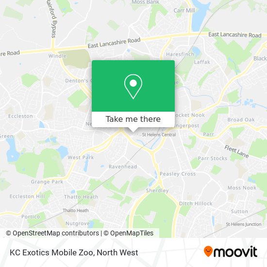 KC Exotics Mobile Zoo map