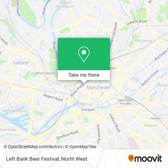 Left Bank Beer Festival map
