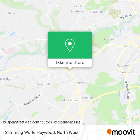 Slimming World Heywood map