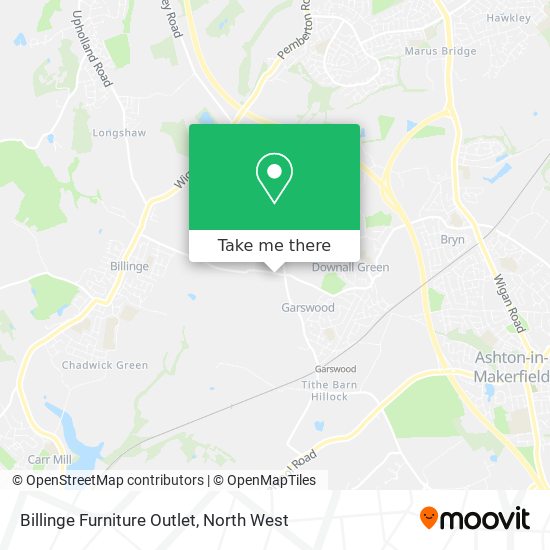 Billinge Furniture Outlet map