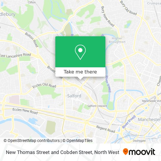 New Thomas Street and Cobden Street map