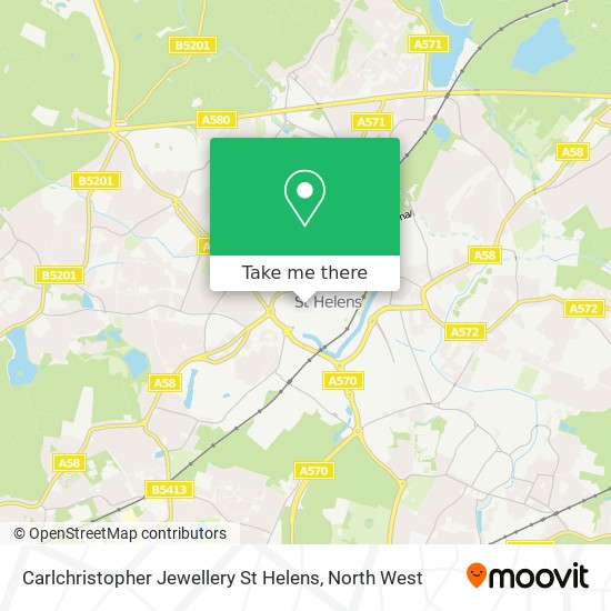 Carlchristopher Jewellery St Helens map