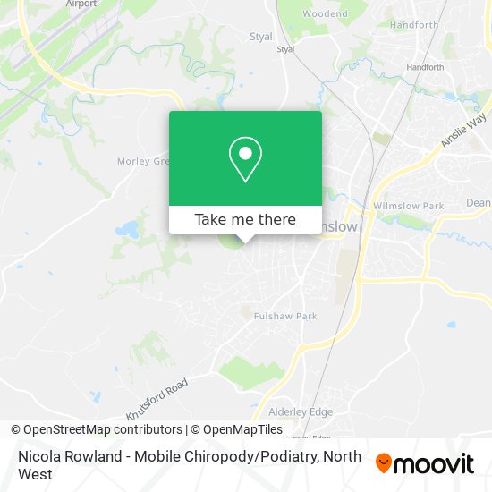 Nicola Rowland - Mobile Chiropody / Podiatry map