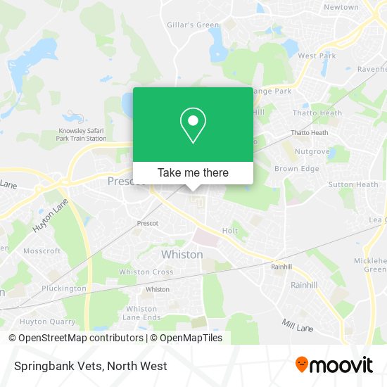 Springbank Vets map