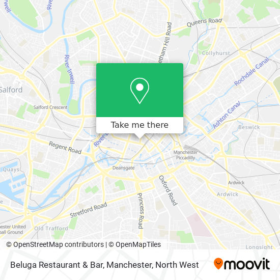 Beluga Restaurant & Bar, Manchester map