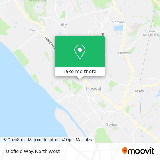 Oldfield Way map