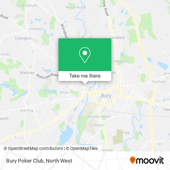 Bury Poker Club map