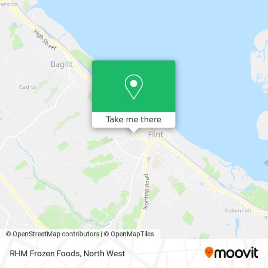 RHM Frozen Foods map