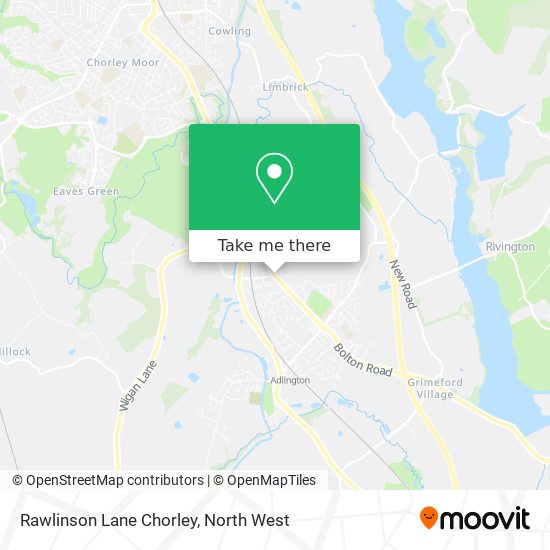 Rawlinson Lane Chorley map