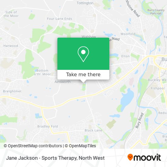 Jane Jackson - Sports Therapy map
