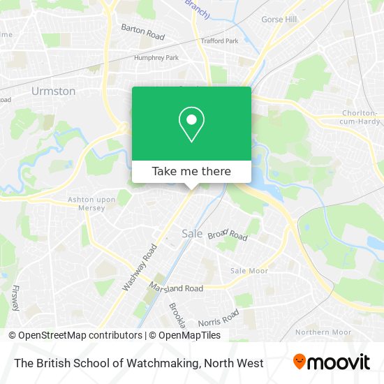 The British School of Watchmaking map