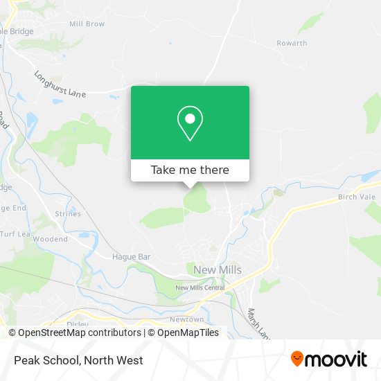 Peak School map