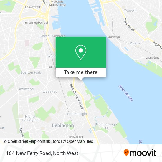 164 New Ferry Road map