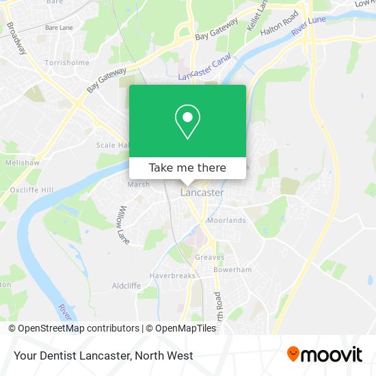 Your Dentist Lancaster map