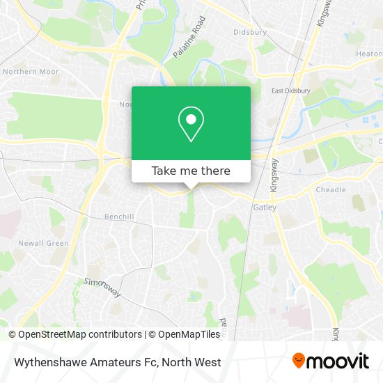 Wythenshawe Amateurs Fc map