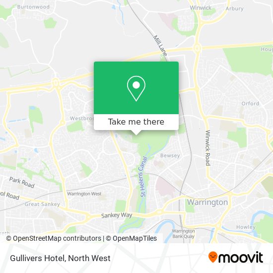 Gullivers Hotel map