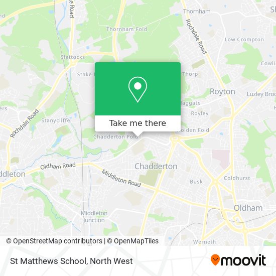 St Matthews School map