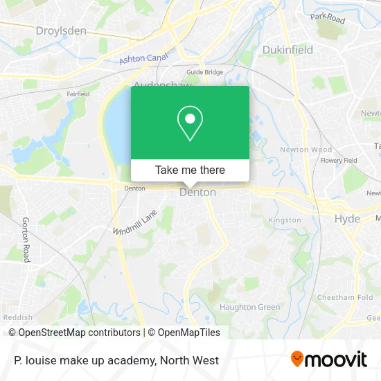 P. louise make up academy map