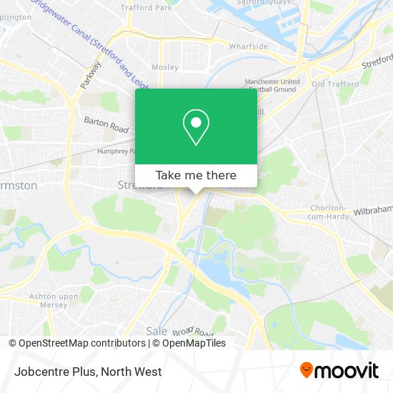 Jobcentre Plus map