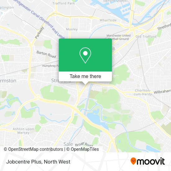 Jobcentre Plus map