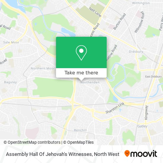 Assembly Hall Of Jehovah's Witnesses map