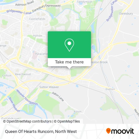 Queen Of Hearts Runcorn map