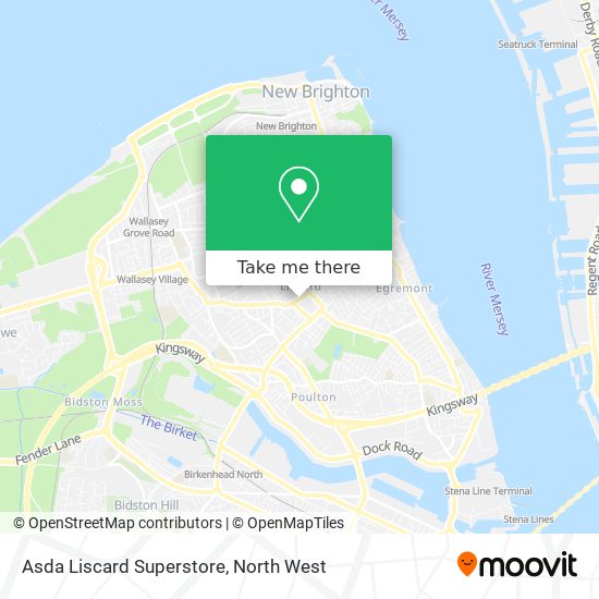Asda Liscard Superstore map