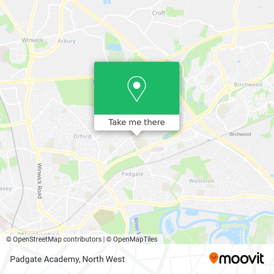 Padgate Academy map