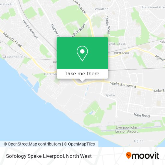 Sofology Speke Liverpool map