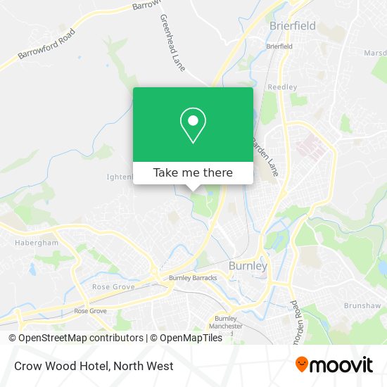 Crow Wood Hotel map