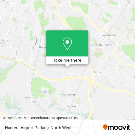 Hunters Airport Parking map