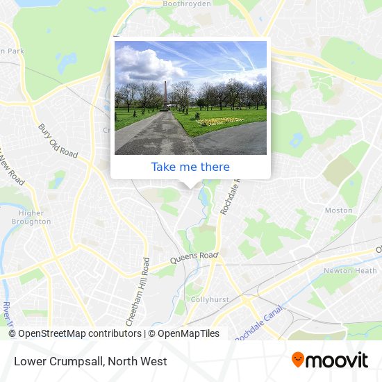Lower Crumpsall map