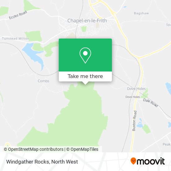 Windgather Rocks map