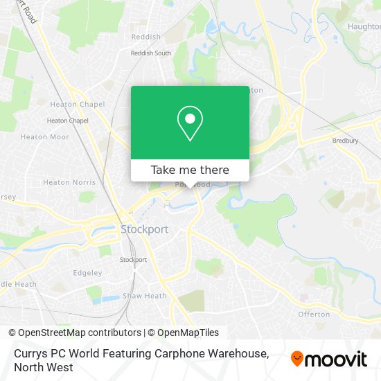 Currys PC World Featuring Carphone Warehouse map