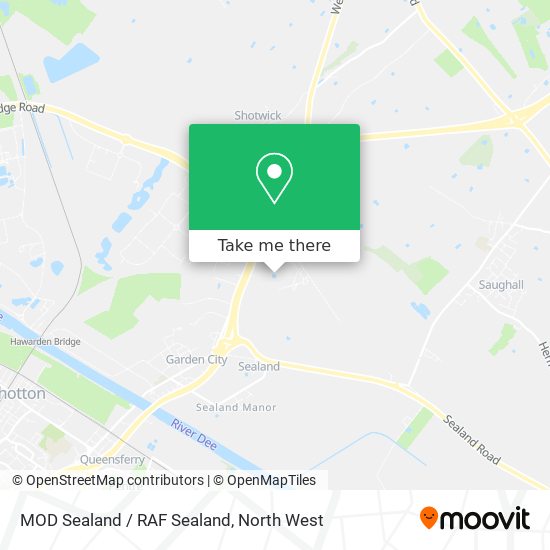 MOD Sealand / RAF Sealand map