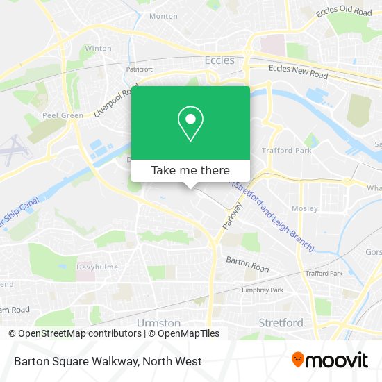 Barton Square Walkway map