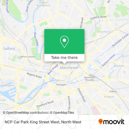 NCP Car Park King Street West map