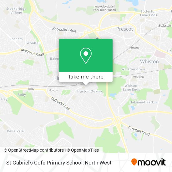St Gabriel's Cofe Primary School map