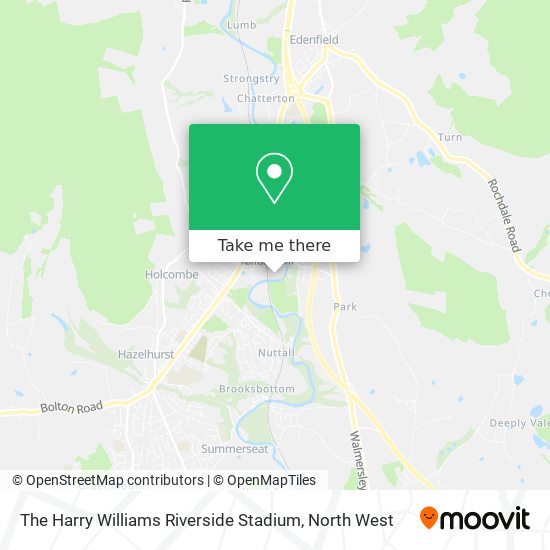 The Harry Williams Riverside Stadium map