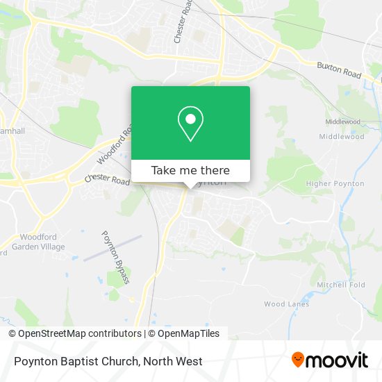 Poynton Baptist Church map