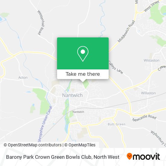 Barony Park Crown Green Bowls Club map