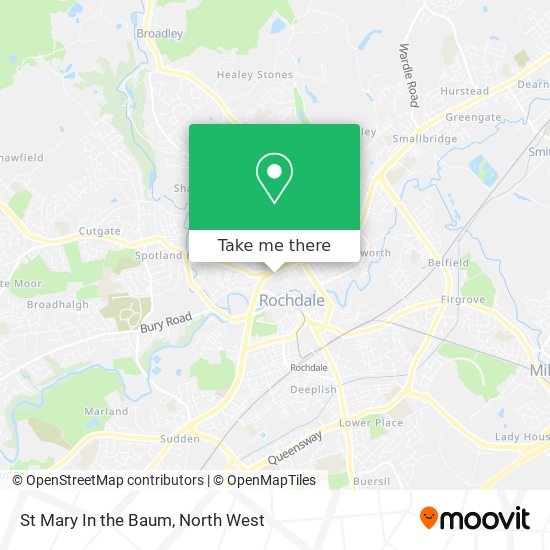 St Mary In the Baum map