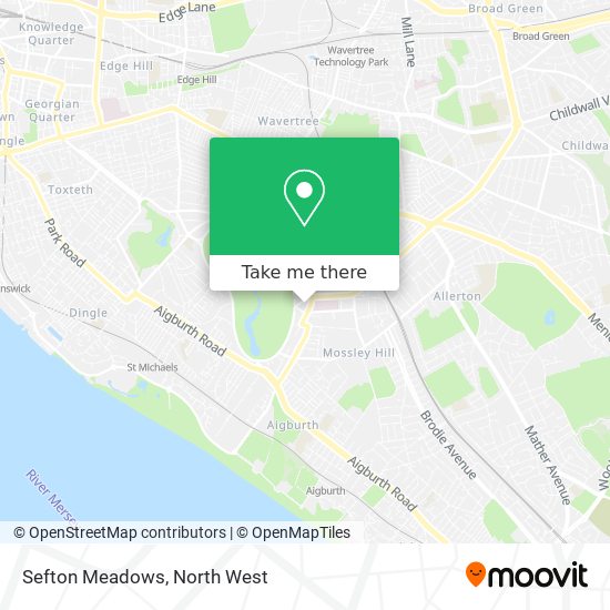 Sefton Meadows map
