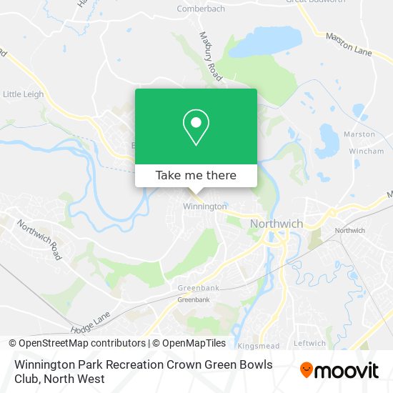 Winnington Park Recreation Crown Green Bowls Club map