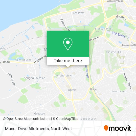 Manor Drive Allotments map
