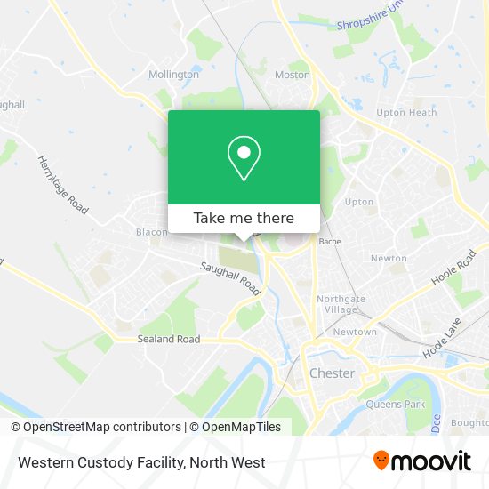 Western Custody Facility map