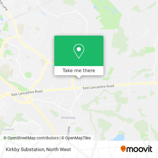 Kirkby Substation map