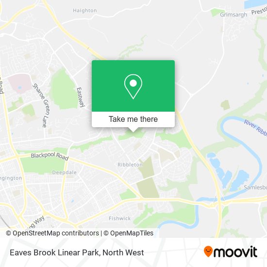 Eaves Brook Linear Park map