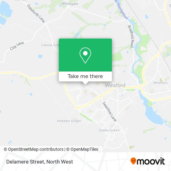 Delamere Street map